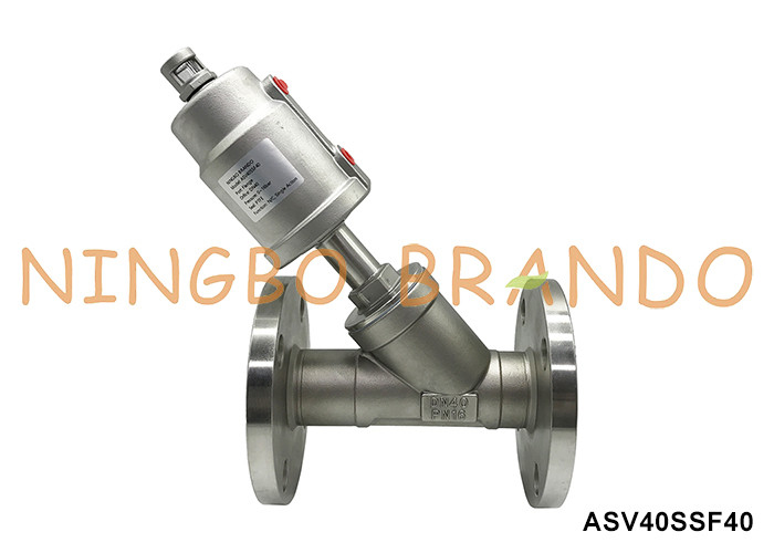 Van góc khí nén mặt bích DN40 PN16 tác động đơn hoặc kép