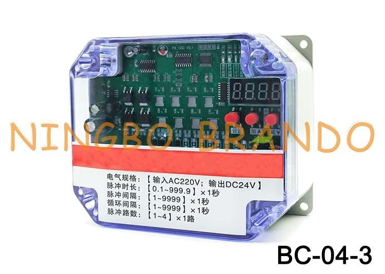 Bộ điều khiển van xung đầu ra 4 dòng 220VAC đầu vào 24VDC cho máy hút bụi
