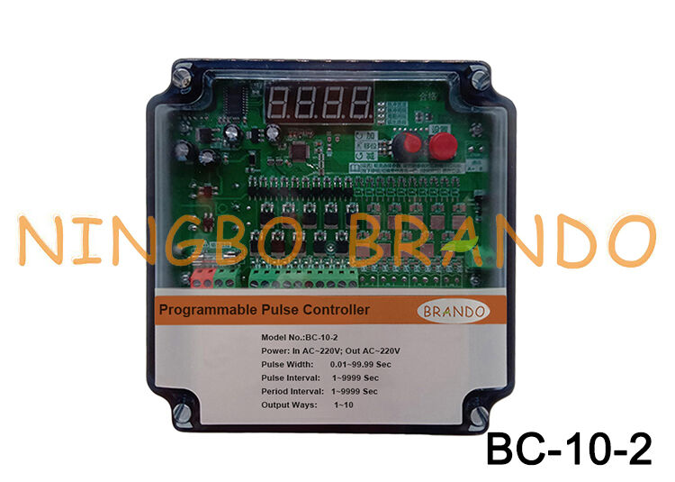 220VAC Trong 220VAC ra 10 dòng Pulse Valve Timer Controller cho máy thu bụi