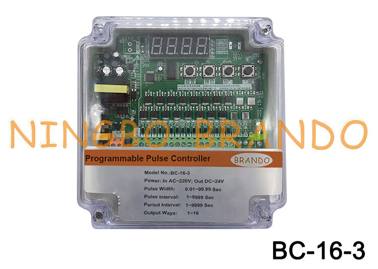 220VAC Input 24VDC Output 16 Lines Pulse Valve Controller cho máy thu bụi