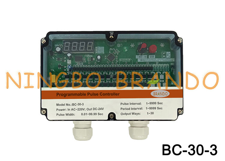 24 dòng AC220V Input DC24V Output Pulse Valve Timer Controller cho máy thu bụi