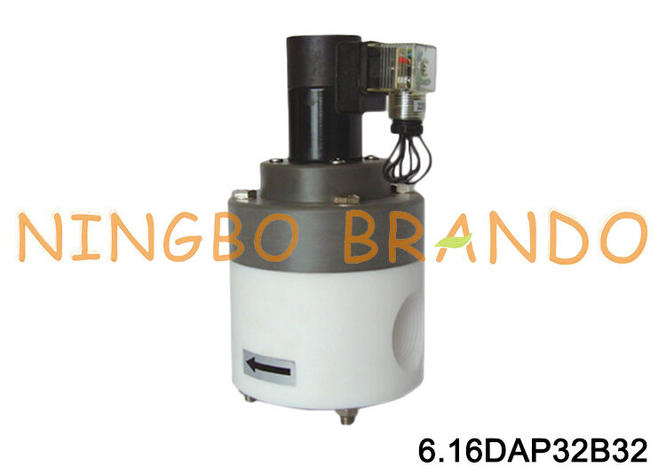 Van điện từ chống ăn mòn PTFE 1-1/4 '' cho hóa chất kiềm axit