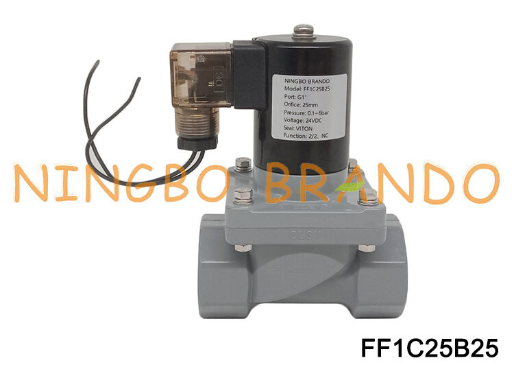 Van điện từ CPVC chống ăn mòn nước mặn 1 inch DN25