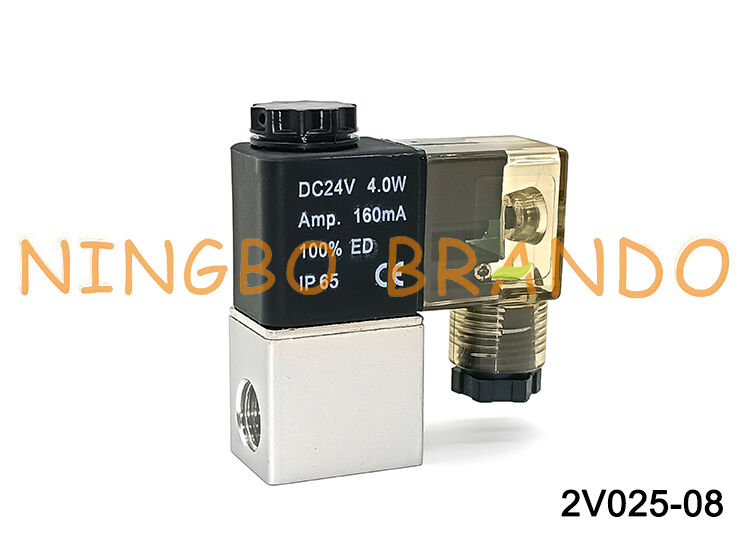 AIRTAC Loại 2V025-08 Van điện từ khí nén thường đóng 12V 24V 220V