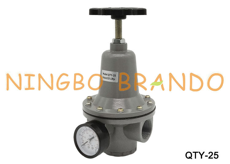 Bộ điều chỉnh áp suất khí nén QTY-25 Bộ điều chỉnh áp suất 1.0MPa 1 inch có đồng hồ đo QTY25