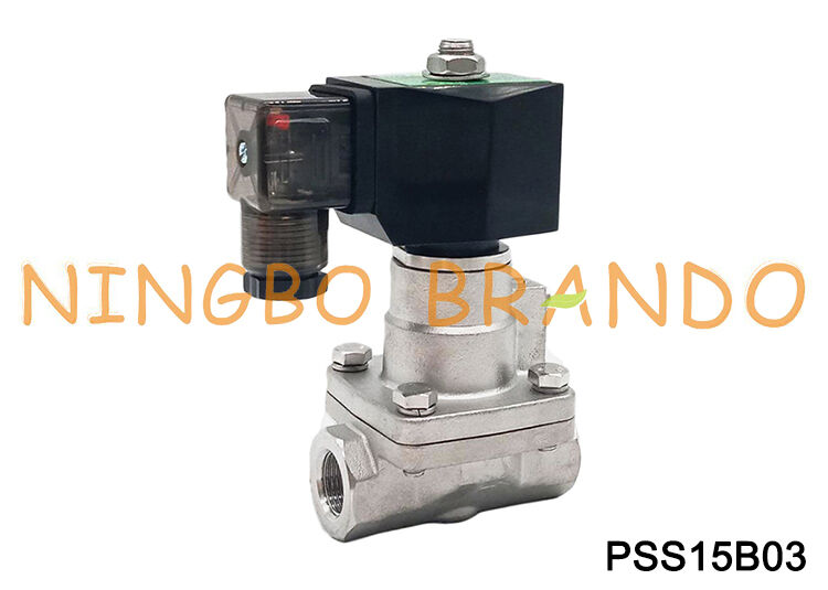 3/8 '' 2 chiều NC bằng thép không gỉ Nhiệt độ cao cho nước nóng