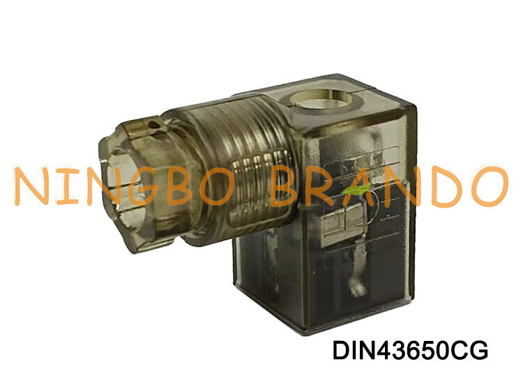DIN43650C Solenoid Valve Coil Connector 9.4mm MPM Brown DIN 43650 Type C