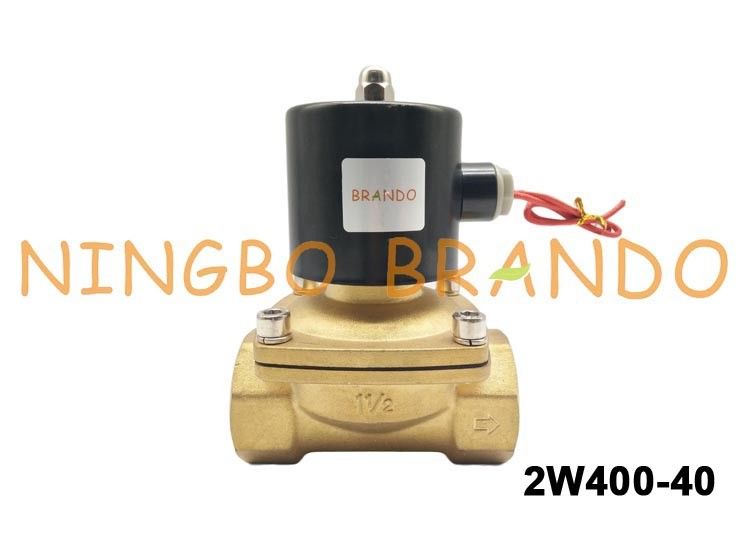 1-1 / 2 &quot;UNI-D Loại UW-40 2W400-40 Van điện từ điều khiển lưu lượng bằng đồng cho dầu khí nước