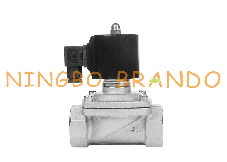 Van điện từ bằng thép không gỉ 1,5 inch chống nước IP68 cho đài phun nước âm nhạc 220 VAC 24 V