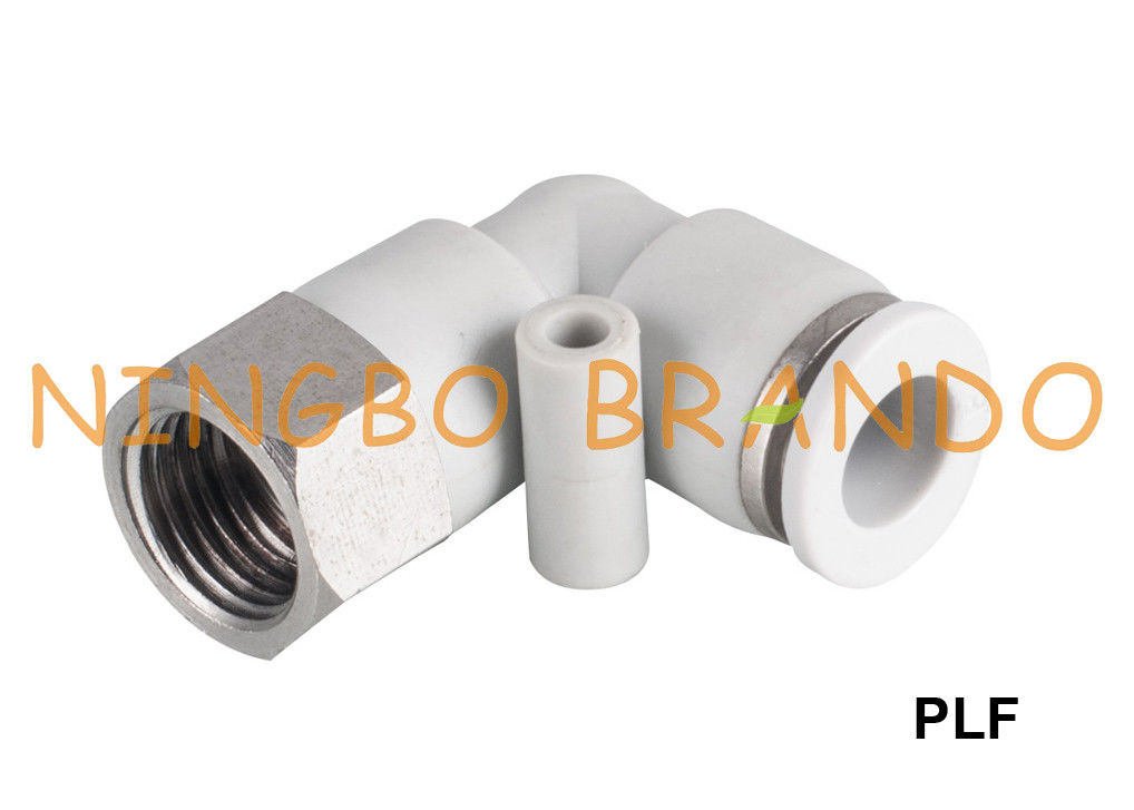 Đẩy khuỷu tay nữ PLF trong phụ kiện ống khí nén 1/8 '' 1/4 '' 3/8 '' 1/2 ''