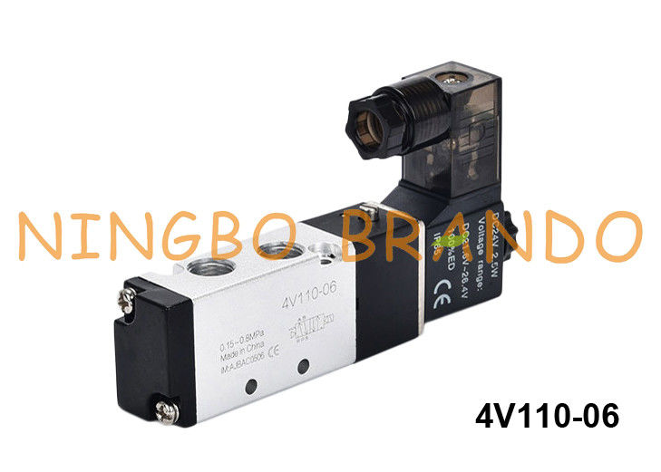 Van điện từ khí nén loại 4V110-06 Airtac 4V110-06-DC24V 24VDC