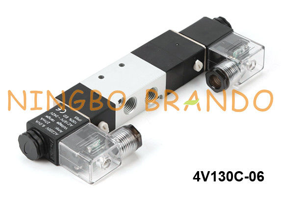 4V130C-06 Van điện từ khí nén loại 5/3 chiều Airtac 24VDC 220VAC