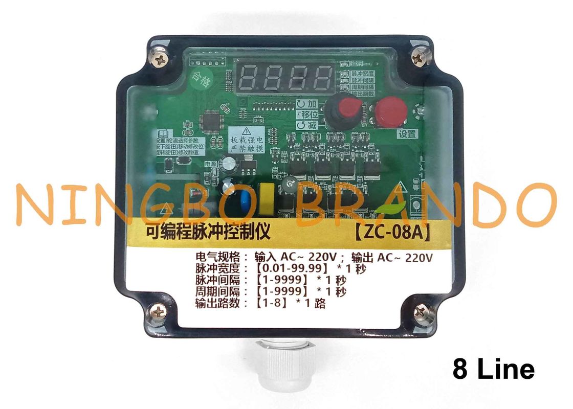 Bộ lọc túi 8 Dòng Van phản lực Bộ điều khiển hẹn giờ tuần tự