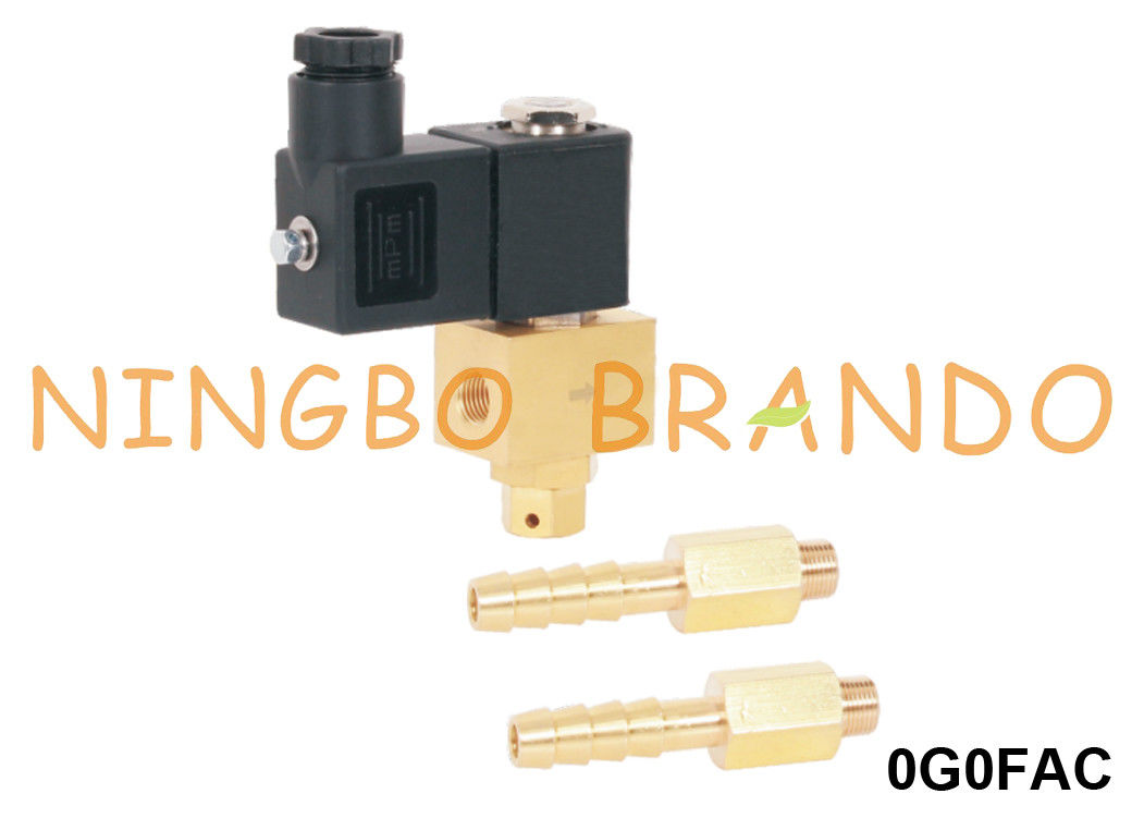Nhiên liệu Diesel Xăng Tắt Van điện từ bằng đồng 1/8 '' Dòng điều chỉnh 12V 24V