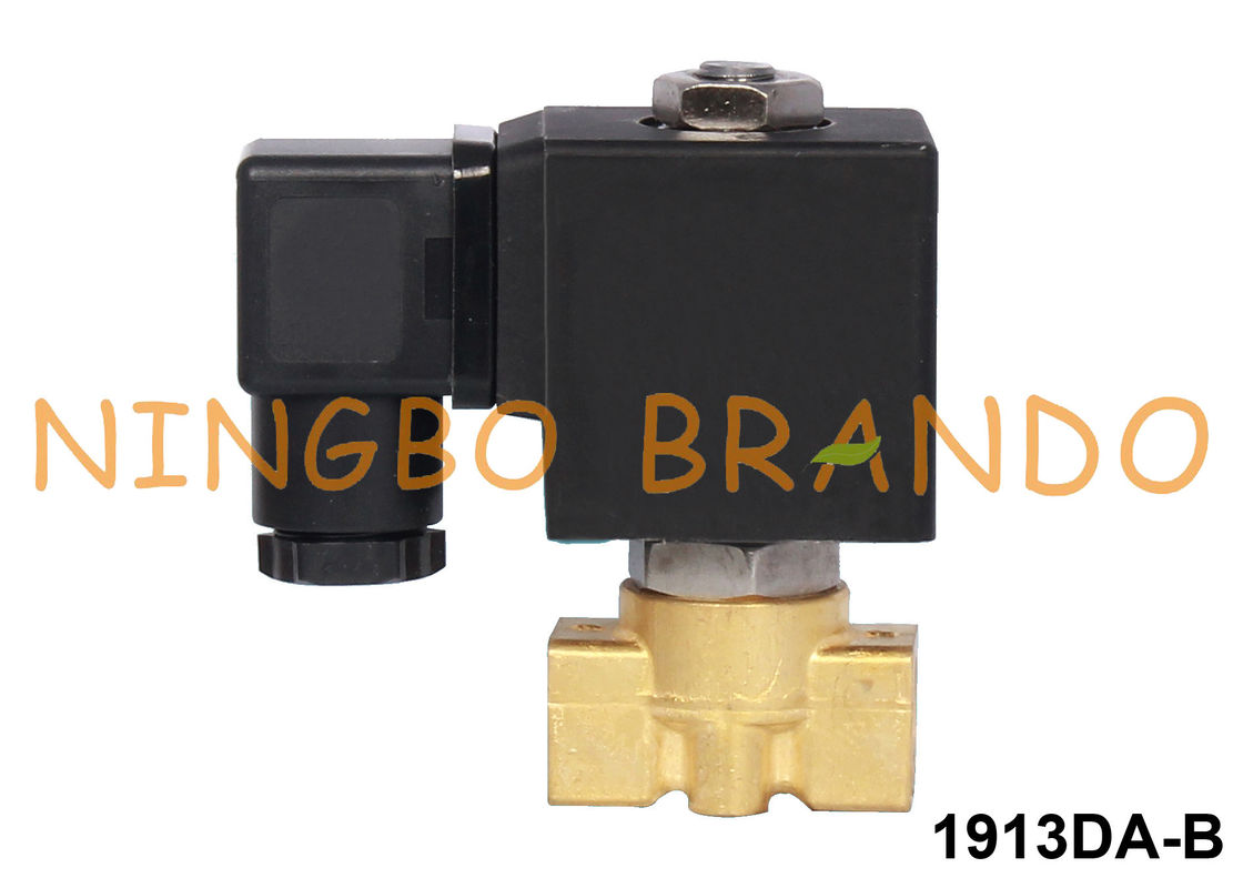 Van điện từ nước 3/8 inch bằng đồng thau 2/2 Chiều thường đóng