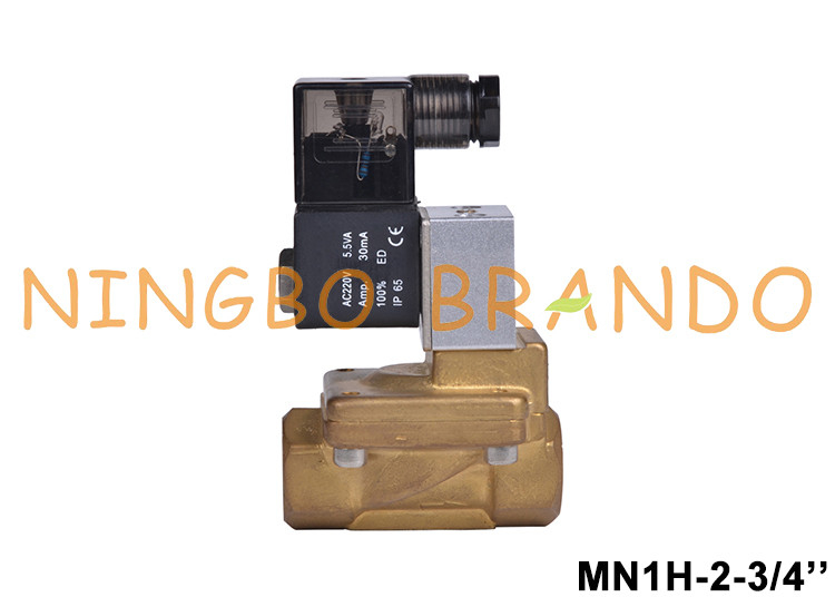 MN1H-2-3 / 4-MS 161731 Van từ tính bằng đồng thau Festo Loại 3/4 '' 220V AC