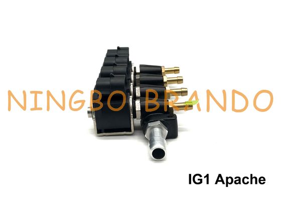 DC12V RAIL / OMB Type 3 Ohm 4 Cylinder IG1 Apache Injector Rail In LPG CNG Sequential System