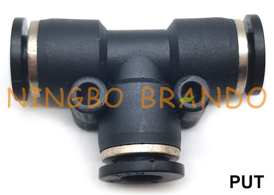 Phụ kiện ống khí nén bằng nhựa PUT Union Tee 3 Way 1/8'' 1/4'' 3/8'' 1/2''