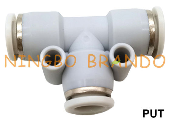 ĐẶT 3 Cách Liên TEE T Loại Đẩy Trong Ống Khí Nén Vòi Lắp 1/8'' 1/4'' 3/8'' 1/2''