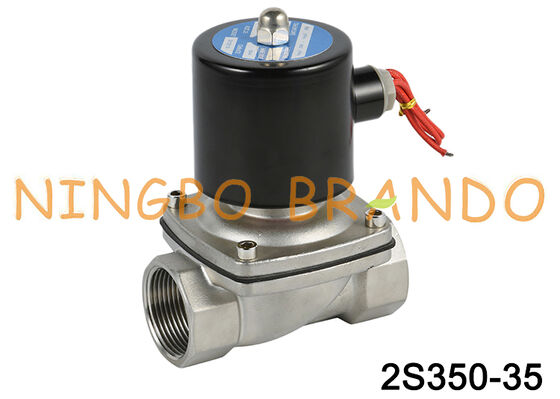 2S350-35 Van điện từ nước thường đóng bằng thép không gỉ 1-1 / 4 inch