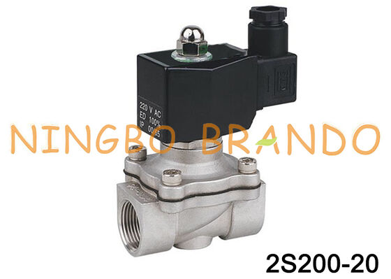 Van điện từ bằng thép không gỉ 2S200-20 3/4 '' 12VDC thường đóng