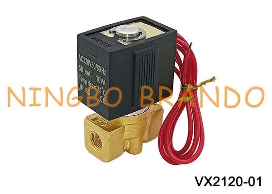 SMC Loại VX2120-01 Van điện từ 2 chiều vận hành trực tiếp 1/8 '' AC220V DC24V