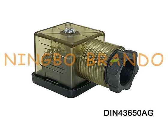 Đầu nối cuộn dây van điện từ DIN43650A 18mm MPM Brown Nylon DIN 43650 Loại A