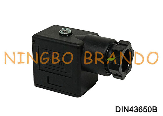 Đầu nối cuộn dây van điện từ DIN43650 B MPM Đen DIN 43650 Loại B