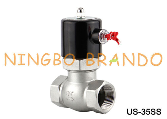 Van điện từ hơi nước US-35 2L-35 1-1/4 '' Van điện từ thép không gỉ 24V 220V