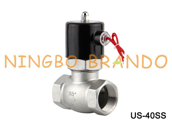 Van điện từ loại UniD US-40 1-1/2 '' 2/2 cách bằng thép không gỉ thường đóng