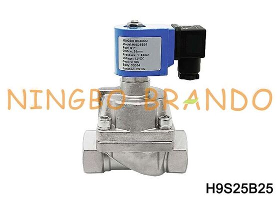 DN25 1 ''100 bar Nước Áp Lực Cao Không Khí Van Điện Từ Inox 24V 220V