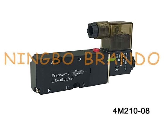 Van điện từ AirTAC loại 4M210-08 Van định hướng khí nén 5/2 chiều