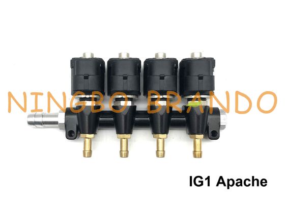 Cacbon RAIL / OMB loại 3 Ohm 4 xi lanh IG1 Đường ray đầu phun Apache trong hệ thống tuần tự LPG CNG