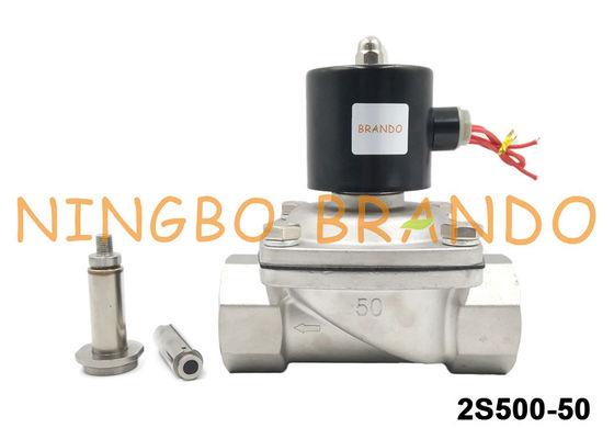 UNI-D Loại van điện từ bằng thép không gỉ SUW-50 G2 '' để xử lý nước DC24V AC220V