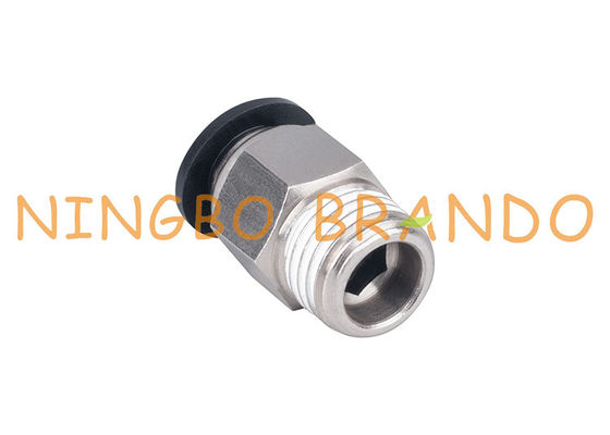 1/4 '' 8mm PC8 Nam Đẩy thẳng trong phụ kiện ống khí nén kết nối nhanh