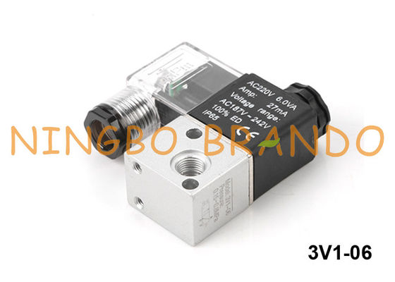 Van điện từ khí nén loại 3V1-06 Airtac 3/2 Chiều DC24V
