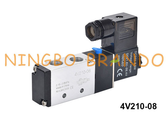 4V210-08 Van điện từ khí nén loại Airtac 4V210-08-DC24V DC24V