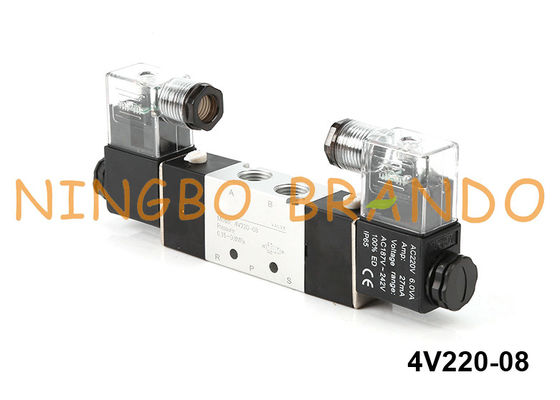 4V220-08 Van điện từ khí nén loại Airtac 5/2 4V220-08-B 24VDC