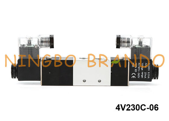 4V230C-06 Van điện từ khí nén loại Airtac 5 chiều 3 vị trí 24V 220V