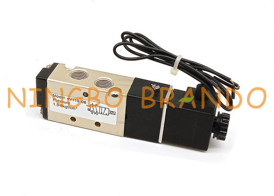 AC220V DC 24V 4V110-06 100 Series 1/8 '' Inch Van điện từ khí nén