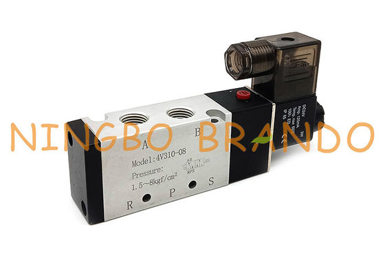 Van khí nén khí nén 4V310-08 1/4 '' inch đơn Solenoid 5/2 Way