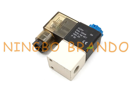 2 Vị trí 2 Chiều 1/8 '' 2V025-06 DIN43650A Van điện từ khí nén